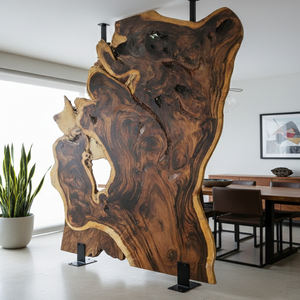 ฉากกั้นห้องสไตล์เรียบง่าย งานศิลปะจากไม้สุระธรรมชาติ คุณภาพเยี่ยม แผ่นไม้ตกแต่งผนังแบบไม่ซ้ำใคร สำหรับตกแต่งล็อบบี้โรงแรมหรู - Product Image 3