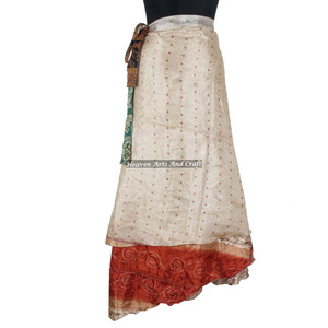 Indian Reversible Sarong Sari Magic <b>Wrap</b> <b>Skirt</b> From India Boho Stylish Multi Color Summer Wear Comfortable Fashion Hippie Style - Product Image 6