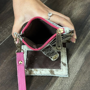 New Arrival Handcrafted Real Cowhide Leather Coin <b>Purse</b> for Women With Wristlet Western ATM Card Holder Clutch for Multi Use - Product Image 6