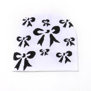 Nuevo Gorro de Punto Jacquard de Moda al por Mayor con Logotipo Personalizado, Color Gótico, Estilo Urbano - Product Image 1