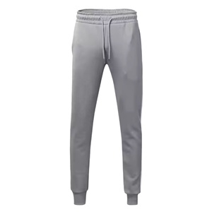 Ensemble de survêtement gris pour homme avec sweat à capuche zippé et pantalon de jogging, couleur unie, décontracté, respirant, en polyester, pour l'automne - Product Image 5