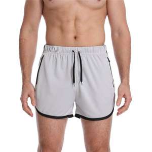 Shorts de sport athlétiques 2-en-1 pour hommes, sur mesure, à séchage rapide, motif uni, avec poches - Product Image 1