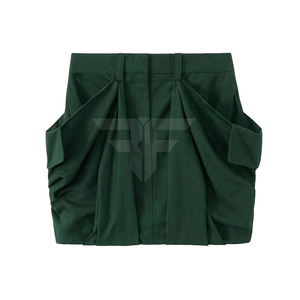 Custom Branded Summer Cargo Shorts Casual <b>Elastic</b> Waist Nylon Canvas with Solid Pattern Pocket Designer <b>Skirts</b> - Product Image 1