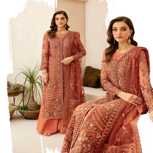 Trajes paquistaníes de lujo para mujer, ropa de fiesta pesada, marca paquistaní Original Ramsha, volumen, boda, ropa pakistaní India - Product Image 5