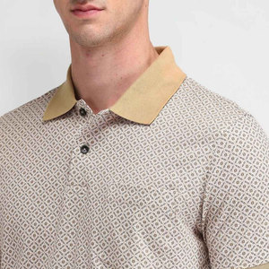 เสื้อยืดผู้ชายสไตล์วินเทจทันสมัย ผ้าถักเนื้อแน่น แขนสั้น ระบายอากาศได้ดี ผลิตจากโพลีเอสเตอร์/คอตตอน - Product Image 6