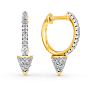 Boucles d'oreilles en or massif 14K 9K 10K 18K avec diamants de laboratoire certifiés IGI, fabricant de bijoux fins éthiques RJC ODM OEM, vente en gros EA501908 - Product Image 4