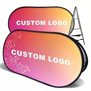 ธงและป้ายโฆษณาแบบพับได้แนวนอนสำหรับงานแสดงสินค้า นิทรรศการกลางแจ้ง และงานกีฬา - Product Image 1