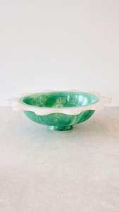 Cuenco Decorativo de Resina de Lujo para Mesa de Centro, Accesorio Artesanal para el Hogar, Plato de Resina Moderno, Pieza Decorativa de Diseño, Cuenco Decorativo con Arte en Espiral - Product Image 2