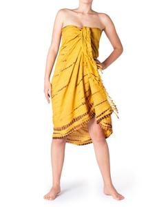Wholesale Boho Animal Print Cotton Beachwear Summer Beach <b>Bikini</b> Cover-up Wrap <b>Sarong</b> Towel Ruffled Neckline Tassels Mandala 1 - Product Image 2