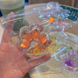 Unique Crystal Transparent Jelly Cat Claw Series Squeeze Toy-60g 7*6.5*3.5cm Stress Relief Gift for Kids Adults ASMR Therapy Toy - Product Image 4