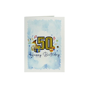 Cartes d'anniversaire dorées 3D personnalisées faites à la main Kiricard avec enveloppe - Product Image 2