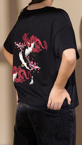 T-shirts surdimensionnés à prix de gros, T-shirts personnalisés à épaules tombantes, T-shirts tendance à col rond, T-shirts à manches courtes OEM pour hommes - Product Image 6