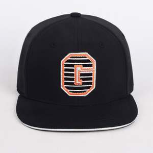 Gorra Snapback Personalizada de Pana, Ajustable, de Algodón Negro, Estilo Hip Hop, Lisa, de 6 Paneles, para Hombre, de Gamuza - Product Image 1