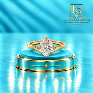 Latest Design Oval Cut Lab Grown Diamond <b>Statement</b> <b>Ring</b> in 14KT Gold for Women Anniversary and Wedding Wear - Product Image 1