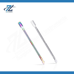 Double-Sided Nail Cleaner & Cuticle Pusher Portable Manicure Pedicure <b>Tool</b> Foot File Rasp Stone Professional Nail Care Kit - Product Image 5