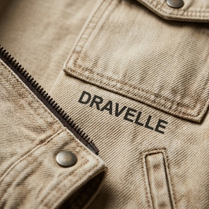 Blouson Biker Homme en Toile Lavée Beige Sable avec Fermeture Éclair Asymétrique, Style Vintage Usé, en Coton Épais, Col Revers, Veste Décontractée Type Trucker - Product Image 6