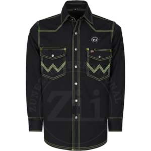 Camisa de Manga Larga de Algodón Ignífuga CAT2 al por Mayor, Ropa de Soldador FR con Protección contra Vapores, Resistencia al Calor de 300C-500C - Product Image 1