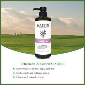 Série de soins capillaires NAITIN, shampoing moussant régulateur de sébum pour le cuir chevelu, revitalisant, traitement capillaire, formule concentrée à base de plantes - Product Image 4