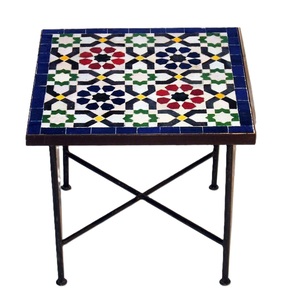 Mesa de Centro de Hierro Esmaltado Moderna, Ecológica y Personalizable, con Acabado de Piedra Preciosa, Mueble Duradero para Sala de Estar - Product Image 3