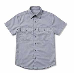 เสื้อเชิ้ตทำงานแขนสั้นคุณภาพสูงสำหรับผู้ชาย ทรงปกติ - Product Image 3