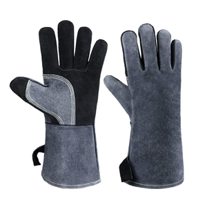 ถุงมือเชื่อมโลหะขายส่ง คุณภาพดีที่สุด ทนความร้อน ถุงมืออุตสาหกรรม ดีไซน์ปี 2026 ผลิตในปากีสถาน - Product Image 6