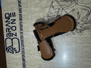 BRAND ZONE Equine Boots Patent Leather Horse Tendon Brushing Boots Splint Boots with 8MM Neoprean and Faux Fur <b>Equestrian</b> horse - Product Image 4
