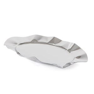 Plateau en métal artisanal moderne avec support en bois pour la décoration de table du Ramadan, décoration traditionnelle arabe pour la maison - Product Image 6