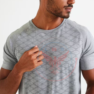 Camisetas de Gimnasio de Poliéster/Algodón de Corte Ajustado con MOQ Bajo - Secado Rápido, Transpirables y Ecológicas, Cómodas, en Oferta Online - Product Image 4