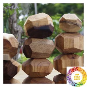 Tumi Ishi <b>Wooden</b> Balance Stones Christmas <b>Toy</b> for Kids Creative Building Play Colorful <b>Stacking</b> Blocks Gift Set - Product Image 3