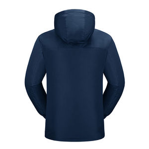 Unisex Waterproof Windproof Soft Shell <b>Jacket</b> with Zipper Pockets Outdoor Hiking Wear Winter Regular Fit <b>Black</b> Color Blocked - Product Image 3