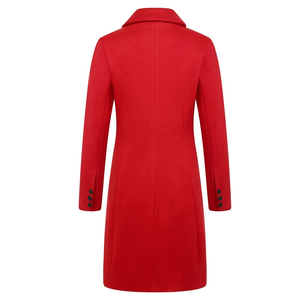Abrigo Largo Informal de Lana Ecológica Transpirable de Alta Calidad Personalizado para Mujer, para Todas las Temporadas, Último Diseño, Opciones Personalizables - Product Image 2