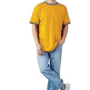 Camiseta de Punto Sólida de Corte Regular para Hombre, Personalizable, Estilo Casual, Múltiples Colores y Tallas, Ajuste Cómodo, Secado Rápido, Superventas - Product Image 5