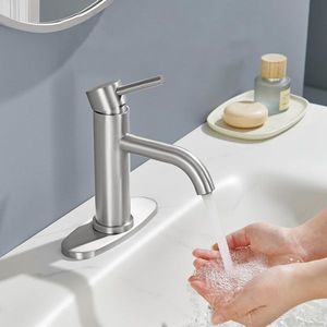 Rubinetto Bagno Monocomando con Sensore T10 in Acciaio Inox Nichel Spazzolato, Miscelatore Lavabo Monoforo - Non Spedibile nei Fine Settimana - Product Image 4
