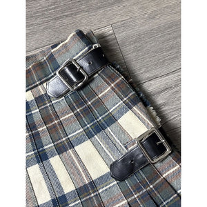 Jupe écossaise vintage en laine douce pour femme, motif tartan bleu Royal Stewart, collection 2026 - Product Image 3