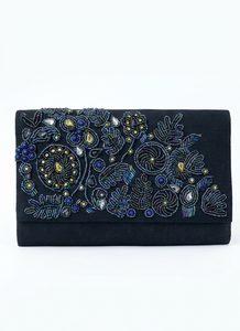 Designer Beaded Clutch for Wedding Party Elegant Evening Bag Handmade Embroidery Ethnic Bridal Accessories for Women - Product Image 3