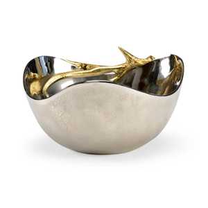 <b>Decorative</b> Silver Shell Bowl Metal Crafts Food Serving Bowls Dishwasher Safe Handmade Fruits Salad Bowls Home Decoration <b>items</b> - Product Image 6