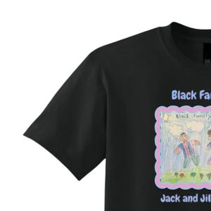 T-shirt Jack and Jill Black Family Day 2025 pour hommes et femmes, assorti pour réunion de famille, décontracté, confortable, en coton, vêtements pour événements - Product Image 3