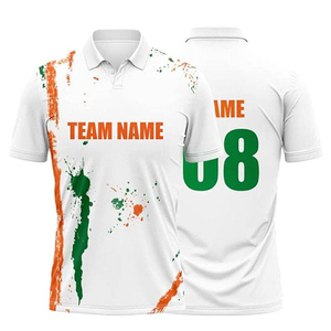 Custom made sports uniform with modern collar style and durable color <b>cricket</b> jersey - Product Image 1