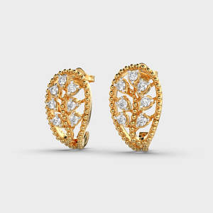 Boucles d'oreilles clous en diamant de laboratoire, or rose/blanc/jaune 14 carats, sertissage griffe, certifiées IGI, bijoux de luxe pour cadeau d'anniversaire ou de fête - Product Image 2