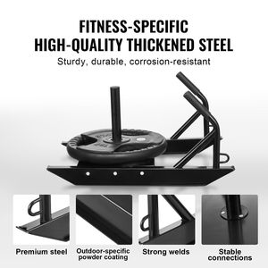 Steel Power Sled Workout Equipment for Weight <b>Training</b> Fitness <b>Strength</b> Speed <b>Training</b> Sled Handle Athletic Exercise Accessory - Product Image 5
