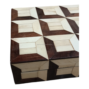 Boîte de rangement pour bijoux moderne, écologique, en os incrusté, faite à la main, de qualité supérieure, décorative, pour le salon, organisateur de décoration intérieure - Product Image 4