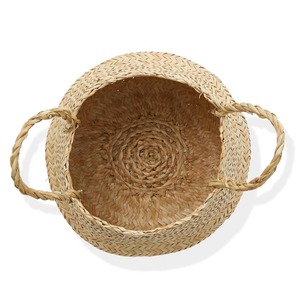 Woven Seagrass <b>Storage</b> Bin Plant Pot Cover Handmade <b>Storage</b> <b>Basket</b> Wholesale eco-friendly Made in Vietnam - Product Image 3