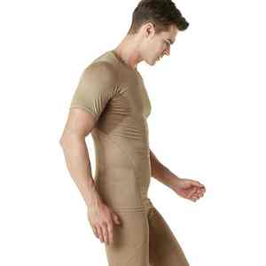 Men's Compression Latest <b>Design</b> Short Sleeve Compression Men's Shirts Custom Logo Spring Breathable Athletic Gym Running Jogging - Product Image 2