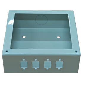 Caja de Conexiones Eléctrica de Acero Laminado en Frío Industrial, Montada en Pared, con Tratamiento de Superficie con Recubrimiento en Polvo, Color Gris RAL7035 - Product Image 1