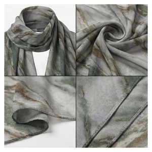 NORTH APPROACH Foulard carré en soie pour femme, imprimé floral, élégant, multifonctionnel, accessoire de mode toutes saisons - Product Image 4