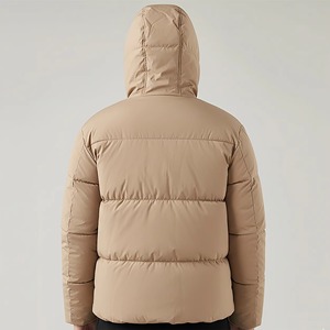 Custom Logo Men's Winter Bomber <b>Jacket</b> Stand Collar Hooded Design Soft <b>Padded</b> Canvas <b>Waterproof</b> Breathable Outdoor Casual Wear - Product Image 2