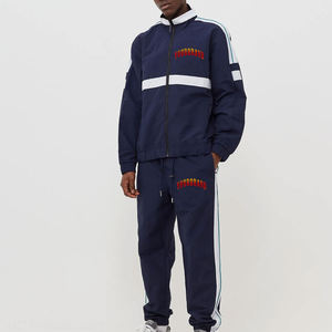 100% Nylon Winter Printed Jogging Tracksuit Set | Men's Streetwear <b>Zip</b>-<b>Up</b> <b>Jacket</b> & Windbreaker Suit - Product Image 6