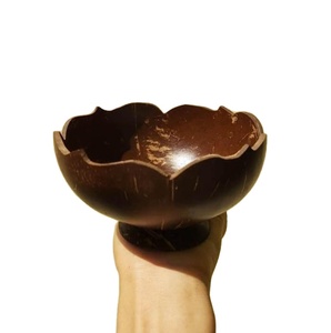 Beautiful Natural <b>Coconut</b> Bowl 100% <b>Shell</b> Eco Conscious for Salad Smoothie Fruit Bowl Cereal Dessert Kitchenware Vietnam - Product Image 1