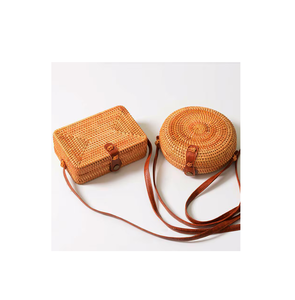 Bolso Redondo de Yute Hecho a Mano, Estilo Bohemio, Ecológico, para Playa o Verano - Product Image 5