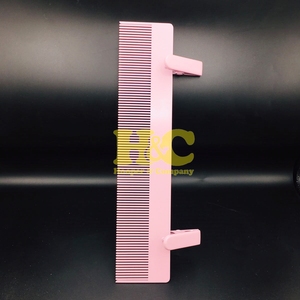 Support de perruque en acier inoxydable noir mat durable avec logo personnalisé, support de rangement pour extensions capillaires, peigne rose en gros à forte tenue - Product Image 3
